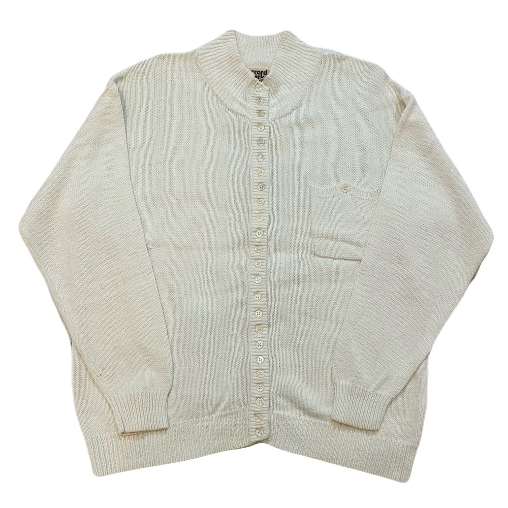 Cream BUTTON-UP Cardigan